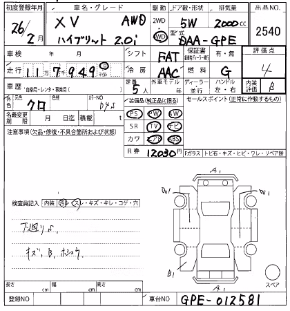 SUBARU XV