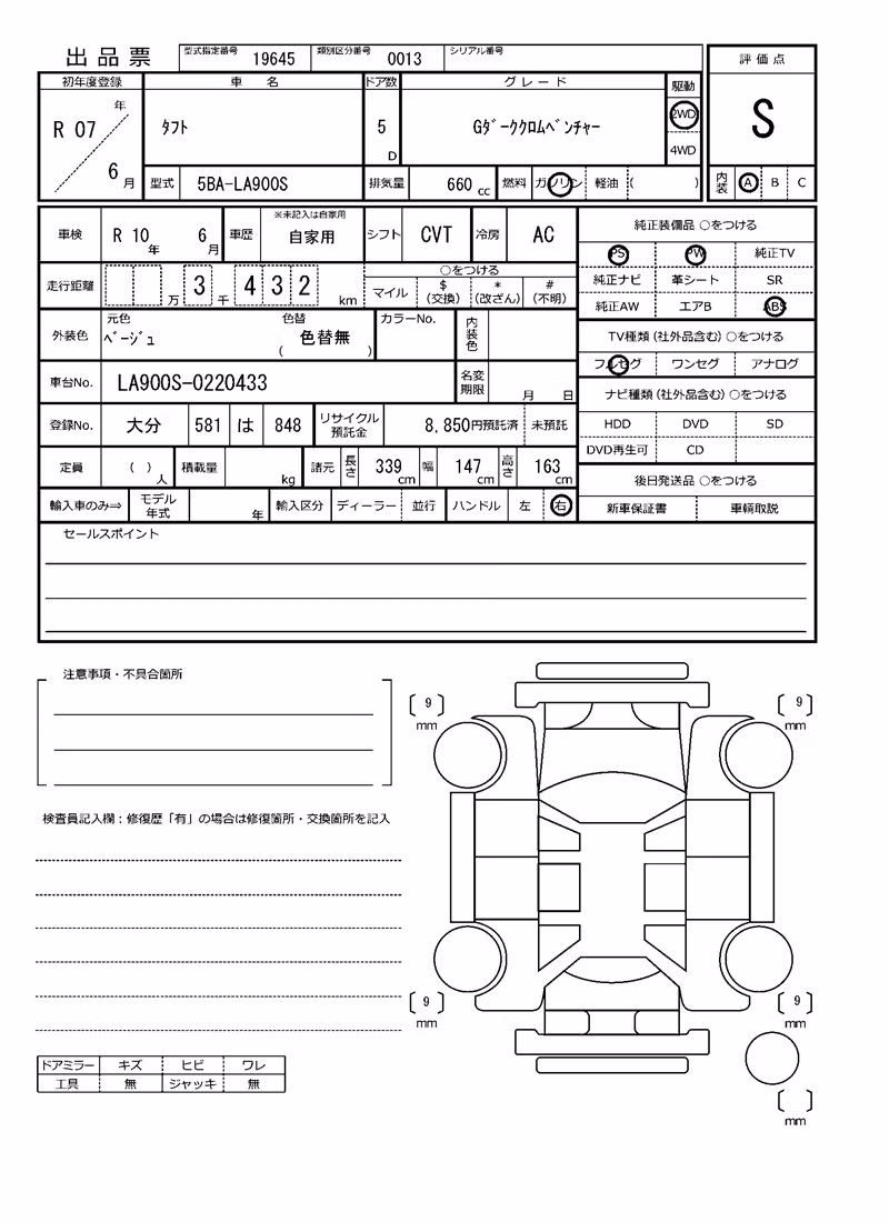 DAIHATSU TAFT