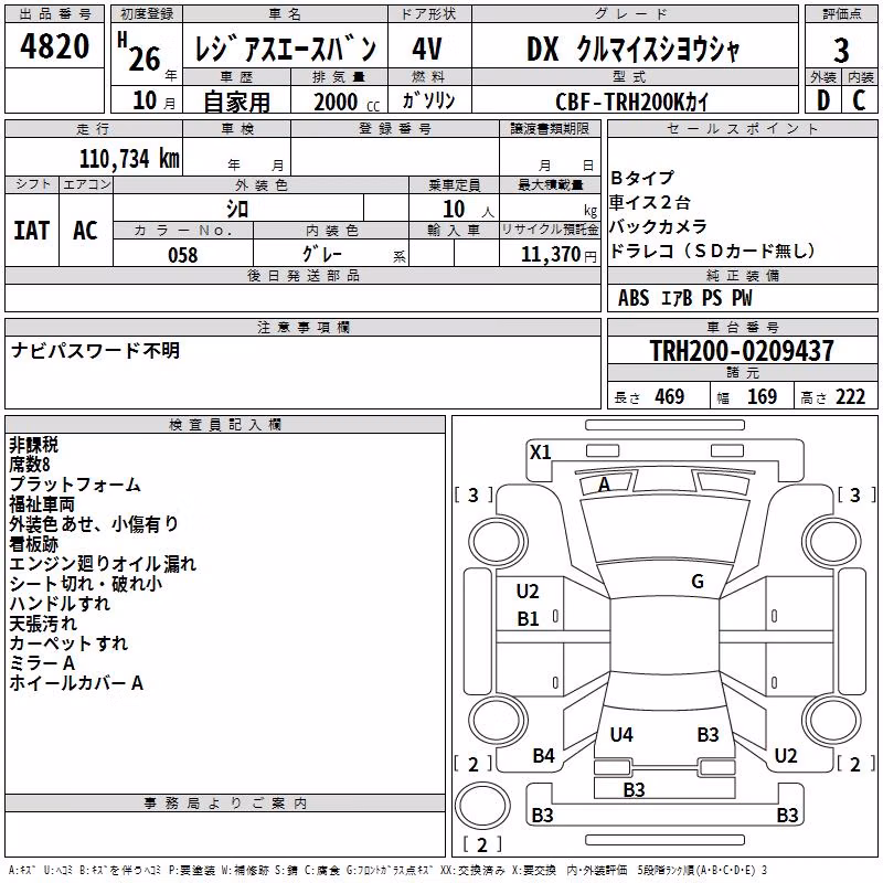 TOYOTA REGIUS ACE