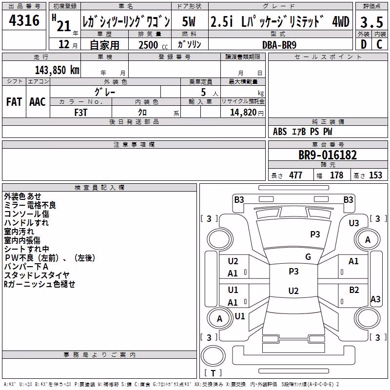 SUBARU LEGACY