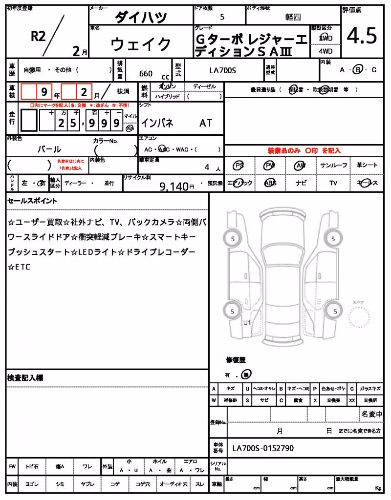 DAIHATSU WAKE