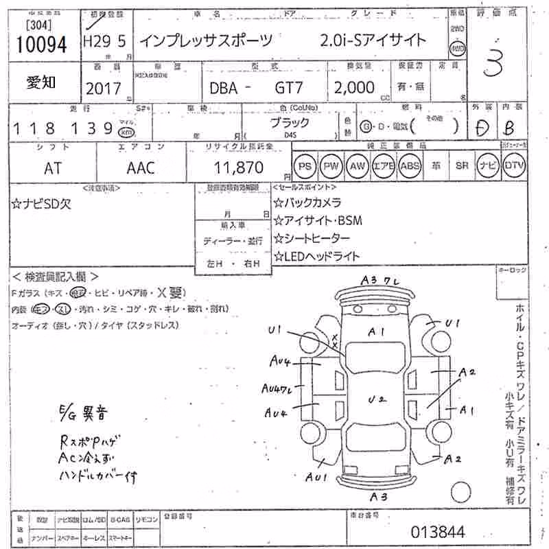 SUBARU XV