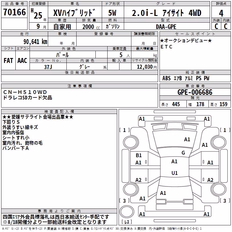 SUBARU XV