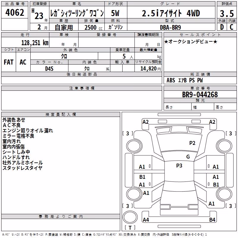 SUBARU LEGACY