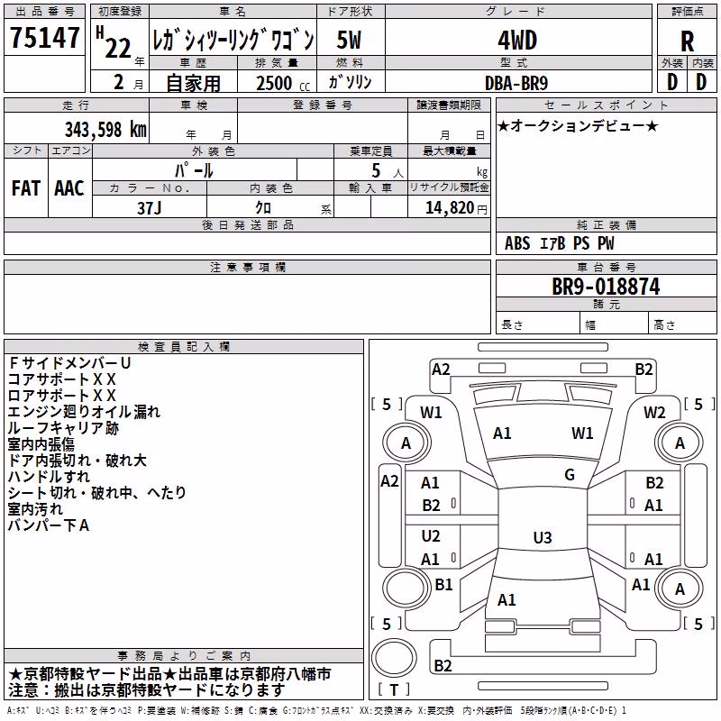 SUBARU LEGACY