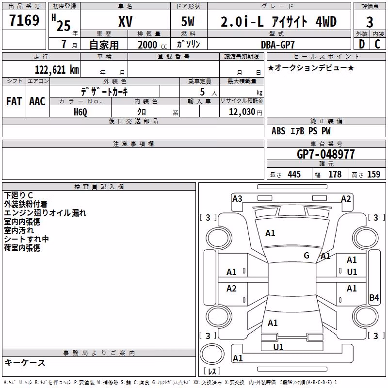 SUBARU XV