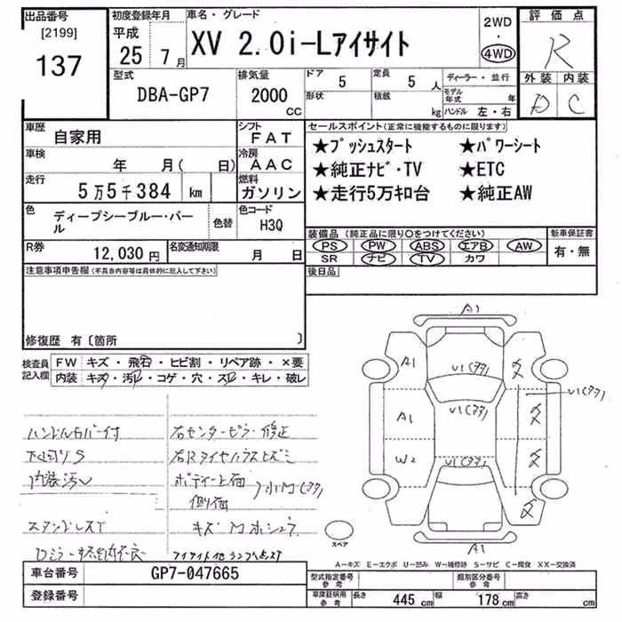 SUBARU XV