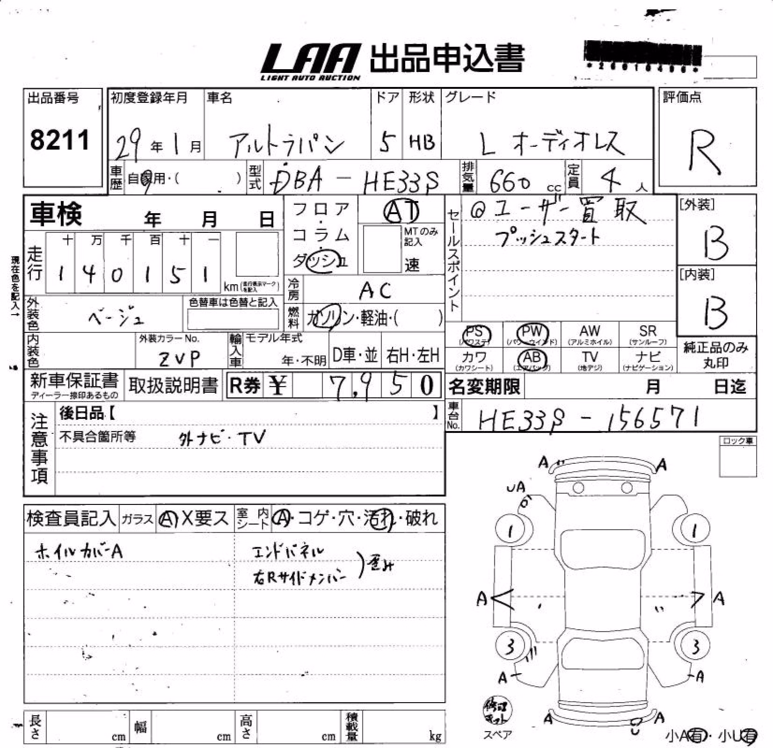 SUZUKI ALTO LAPIN