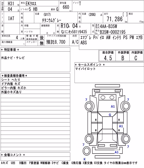 MITSUBISHI EK X