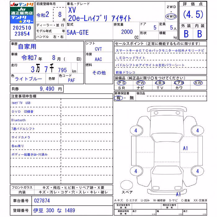 SUBARU XV