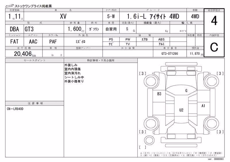 SUBARU XV
