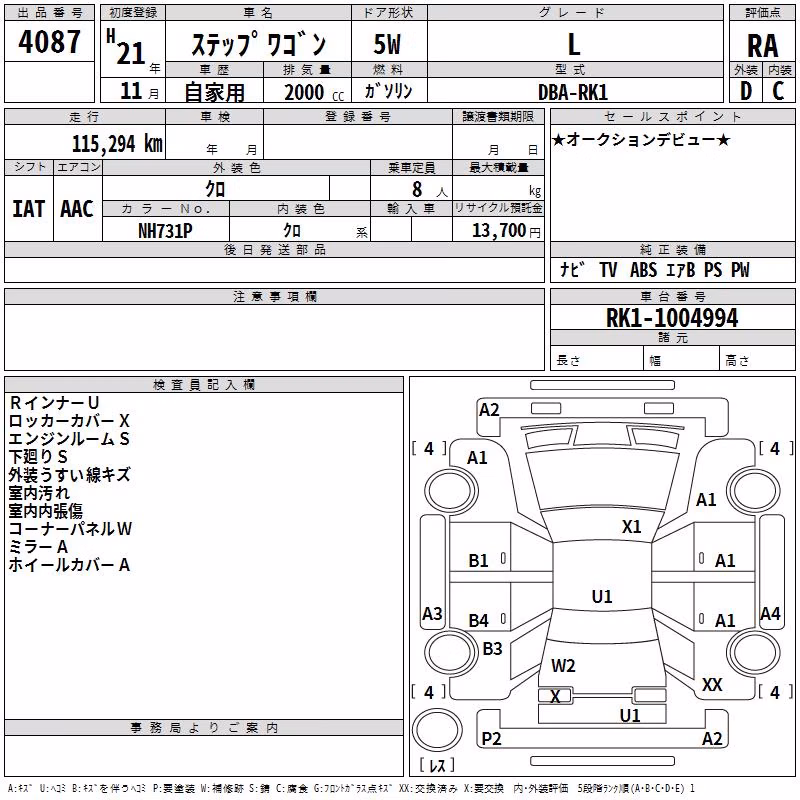 HONDA STEPWGN