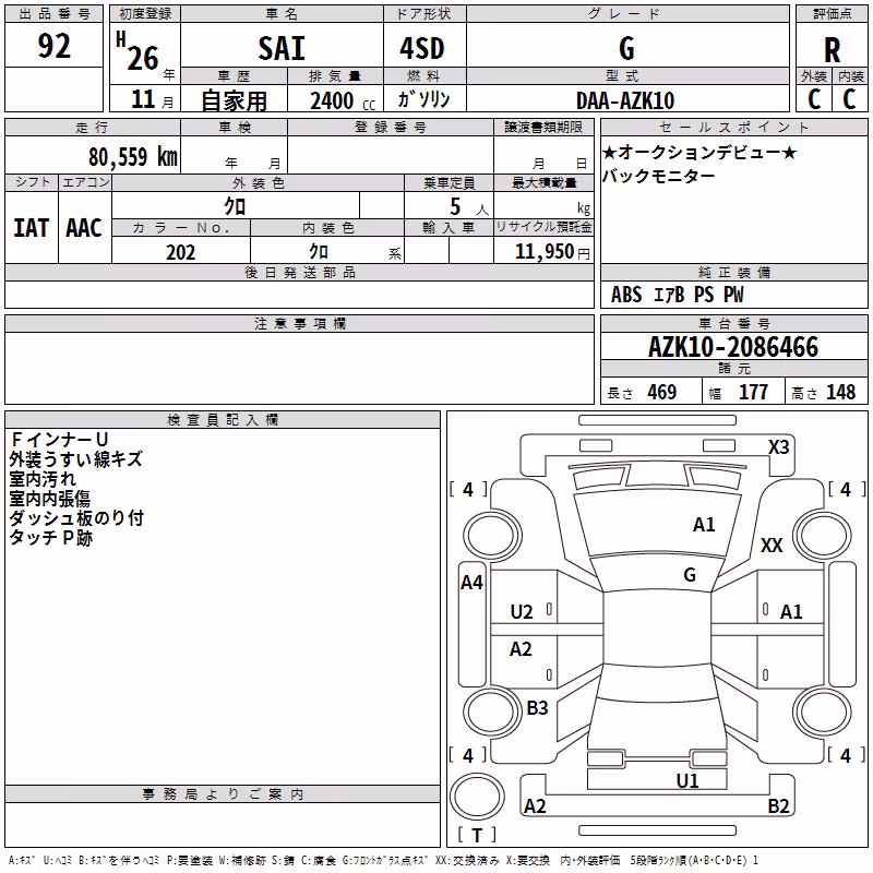 TOYOTA SAI