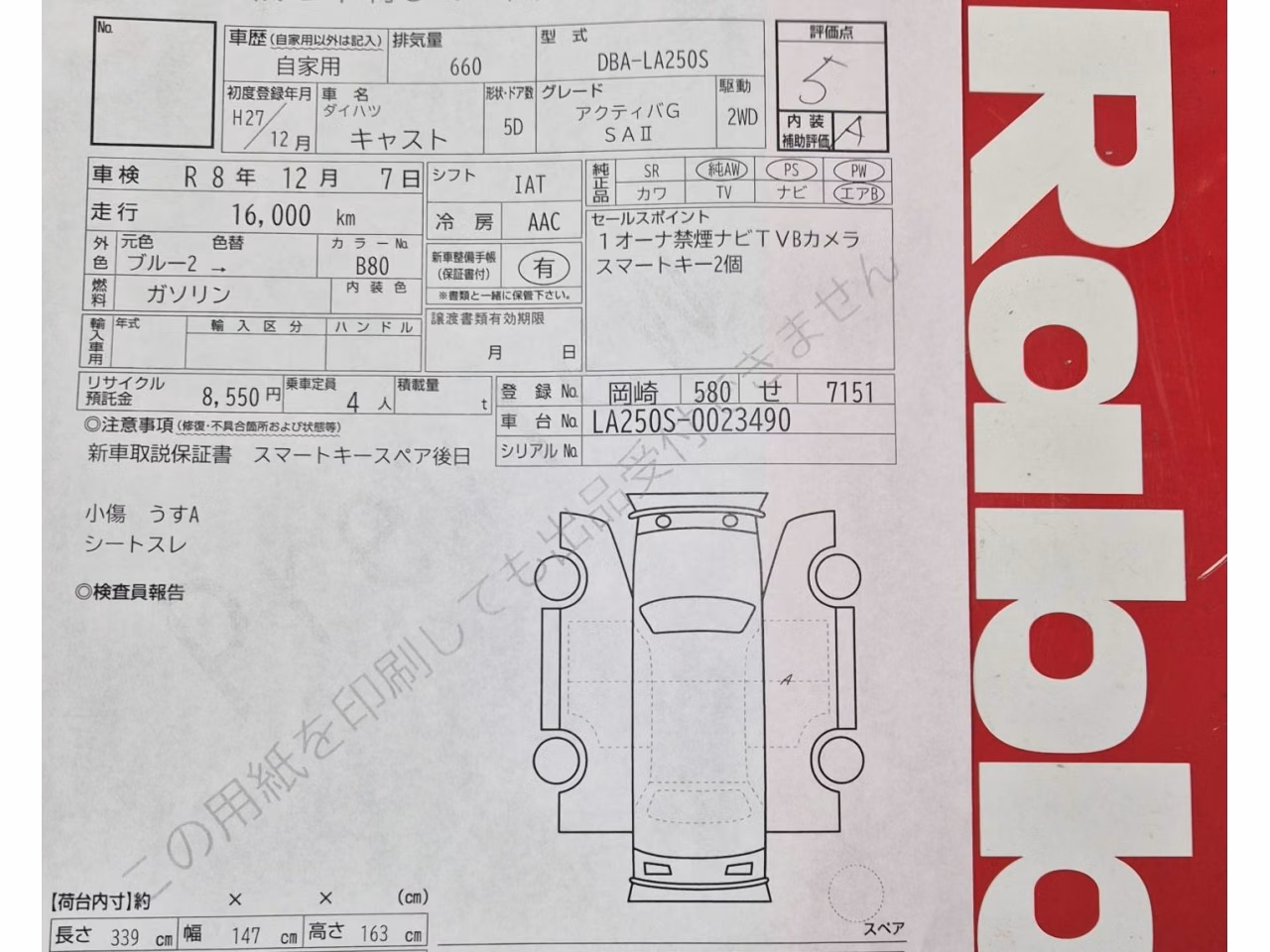 DAIHATSU CAST