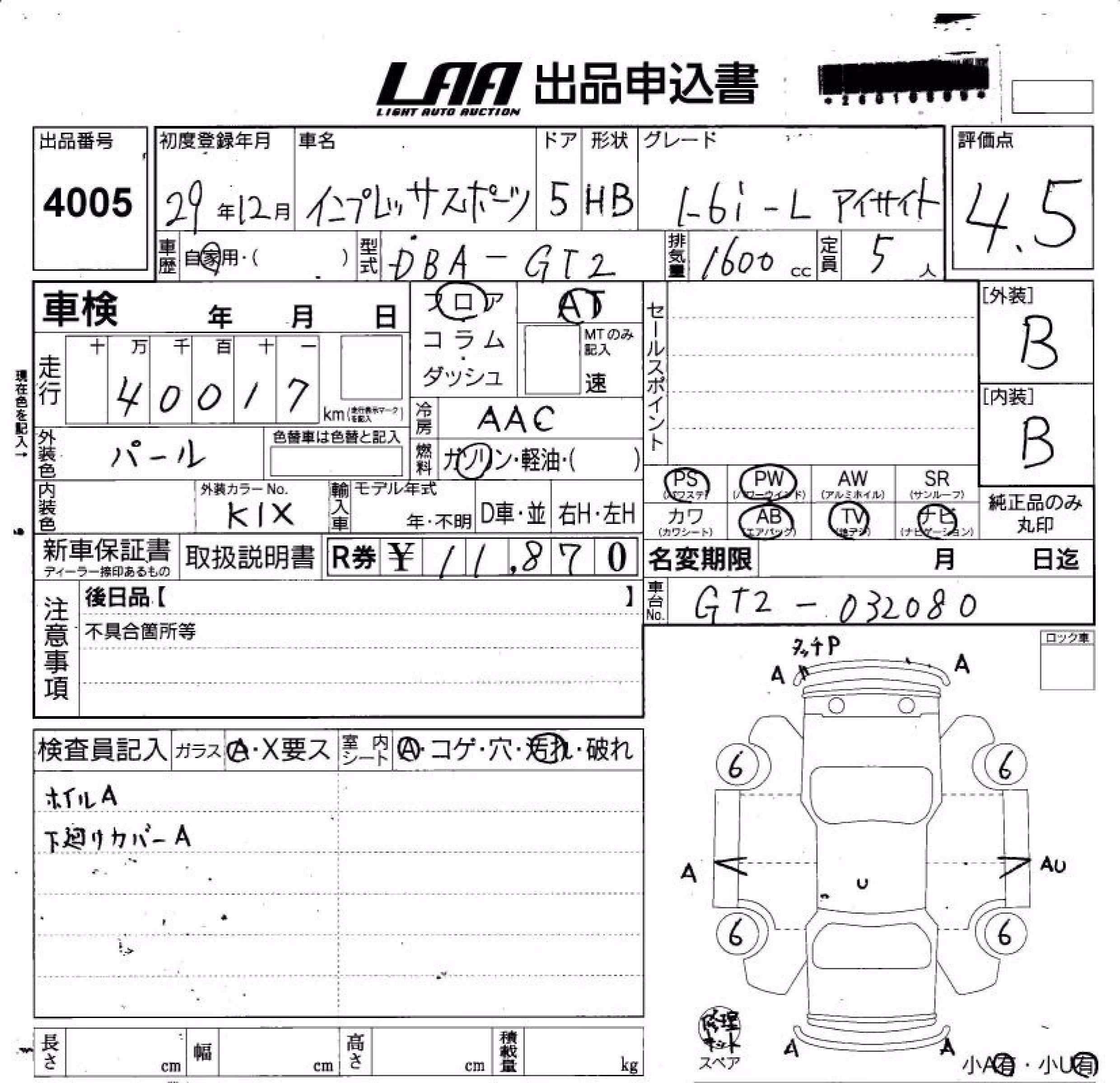 SUBARU IMPREZA