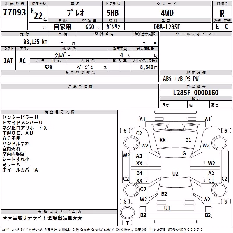 SUBARU PLEO