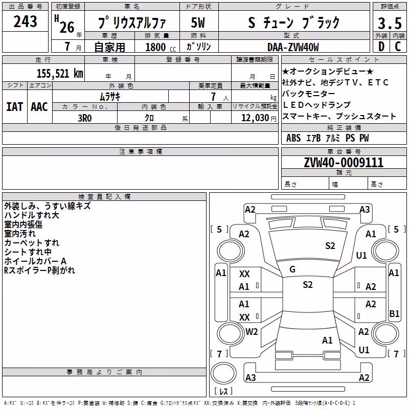 TOYOTA PRIUS ALPHA