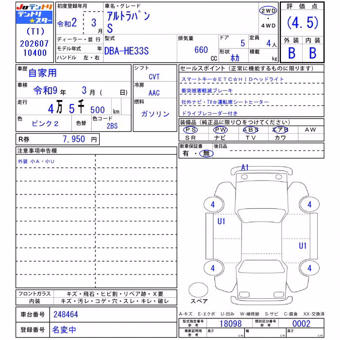 SUZUKI ALTO LAPIN