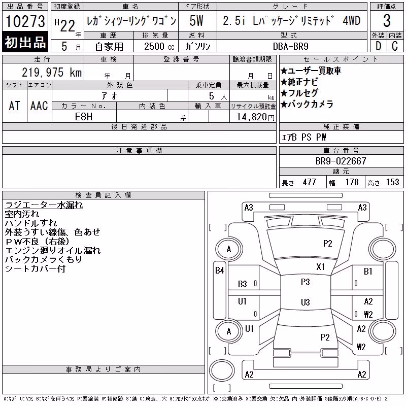 SUBARU LEGACY