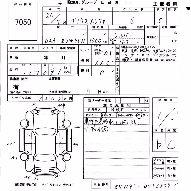 TOYOTA PRIUS ALPHA