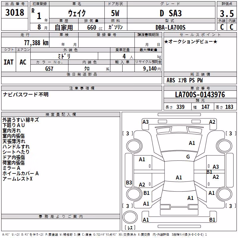 DAIHATSU WAKE