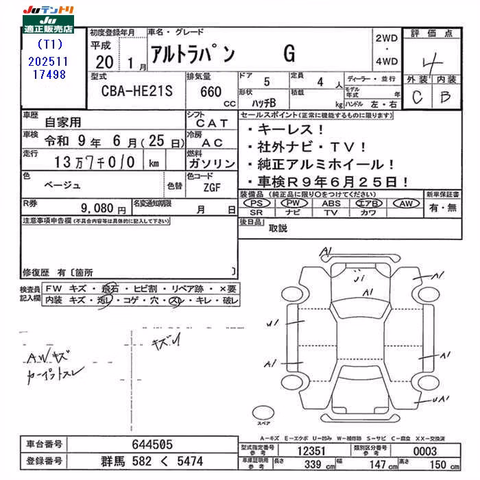 SUZUKI ALTO LAPIN