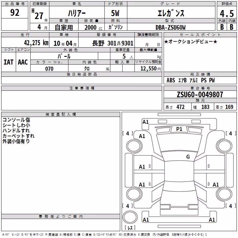 TOYOTA HARRIER