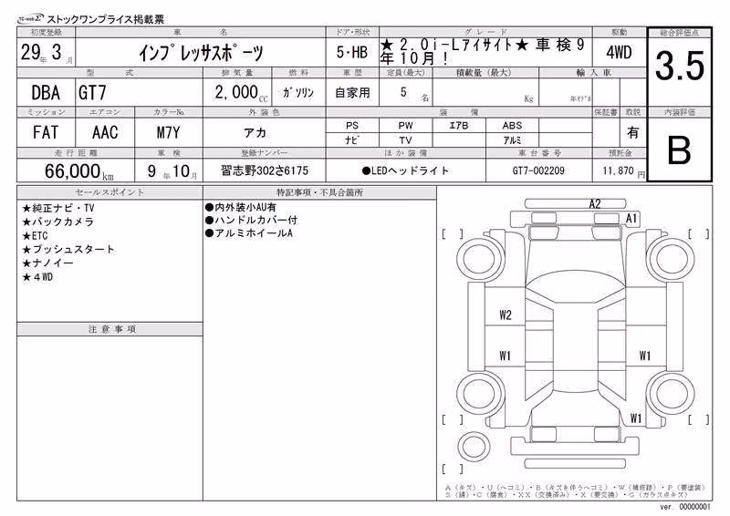 SUBARU XV