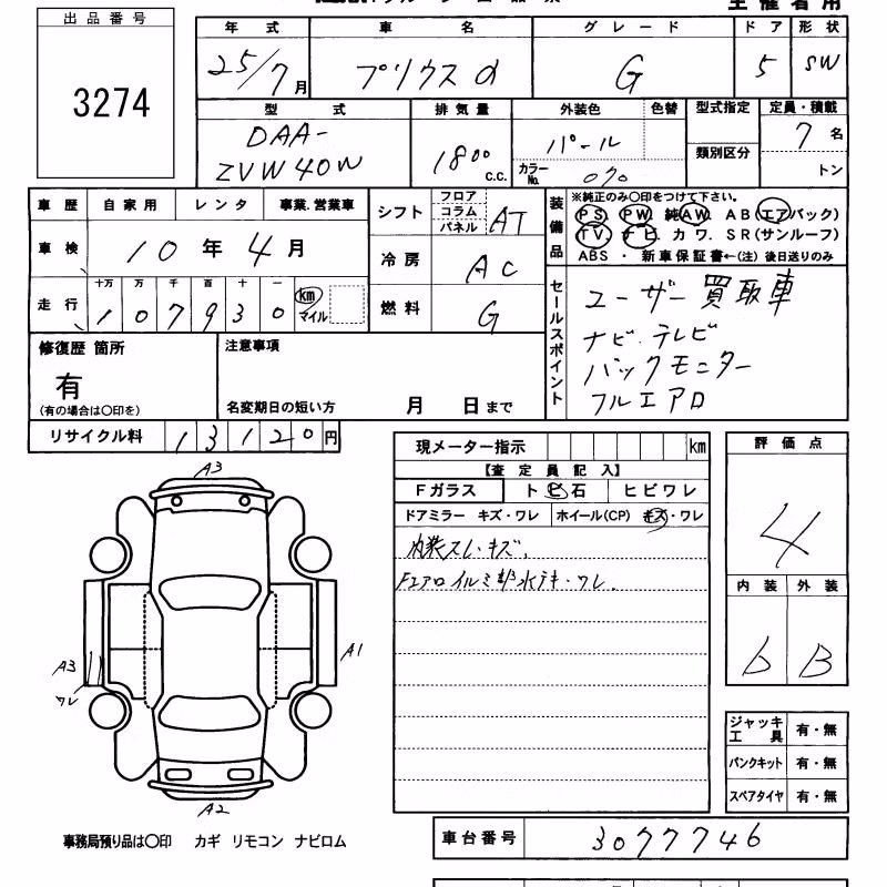 TOYOTA PRIUS ALPHA