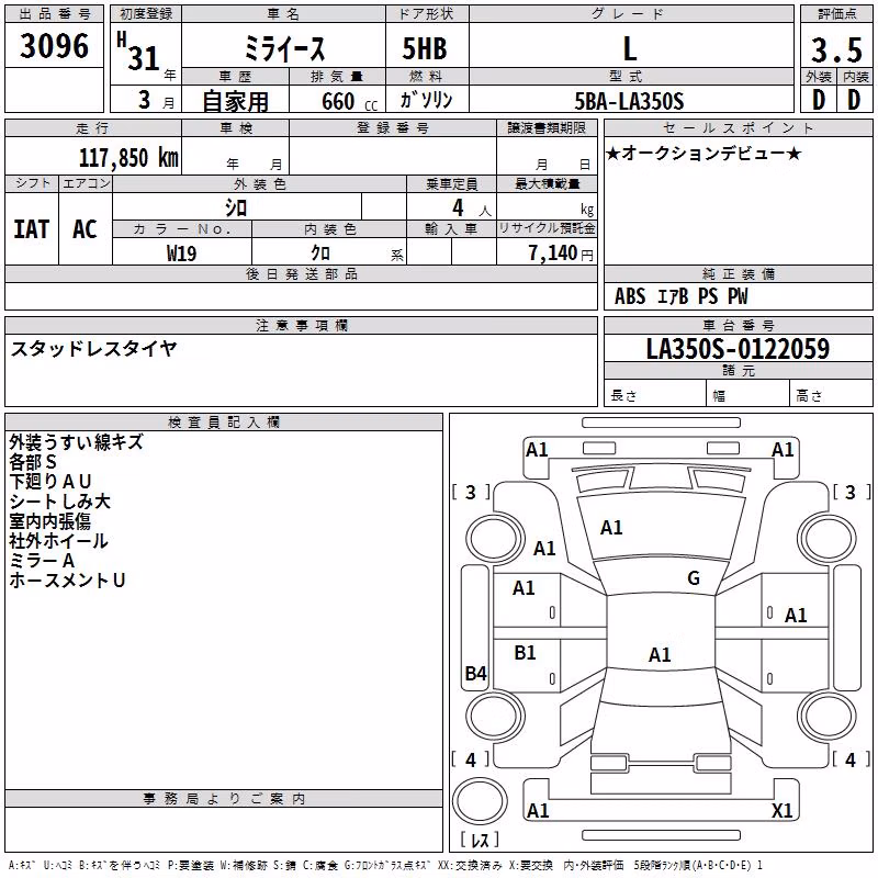 DAIHATSU MIRA E:S