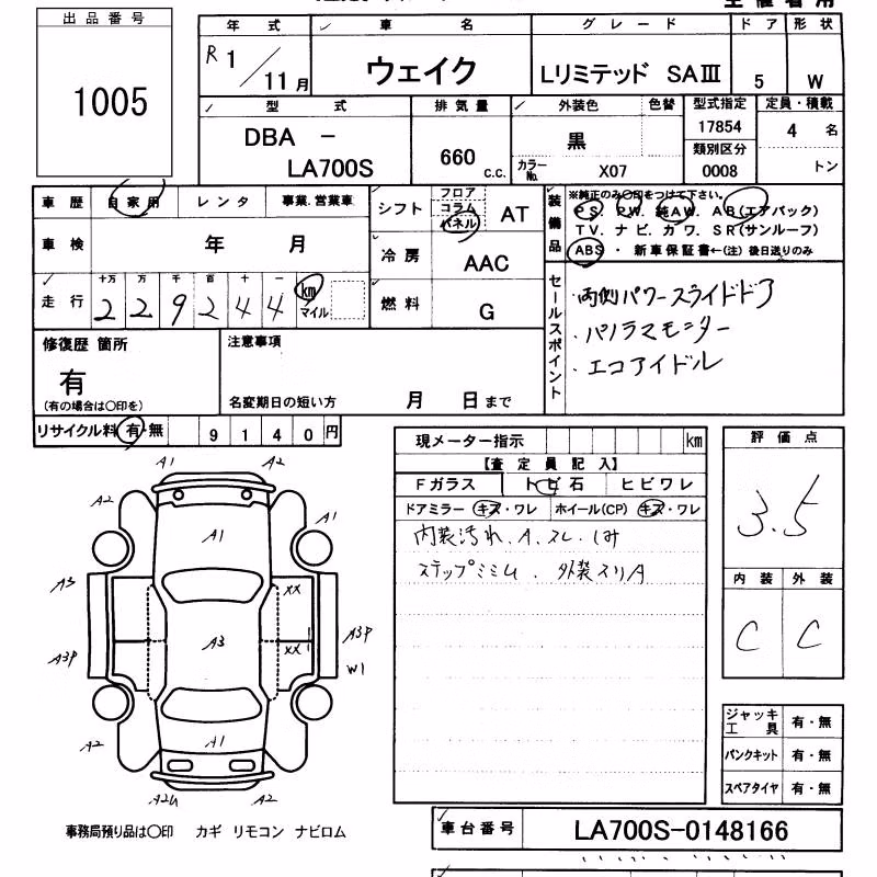 DAIHATSU WAKE