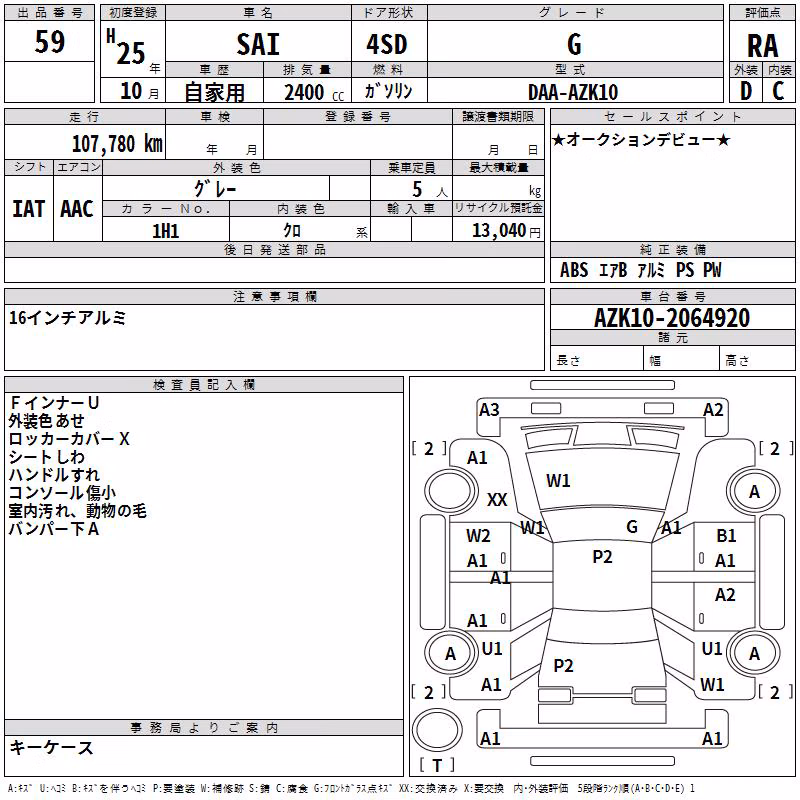 TOYOTA SAI