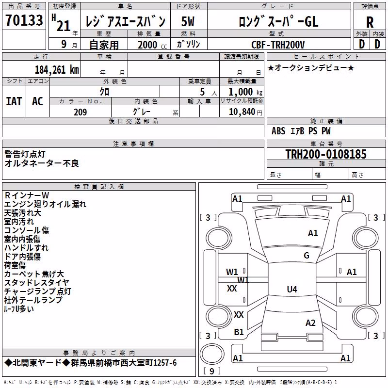 TOYOTA REGIUS ACE