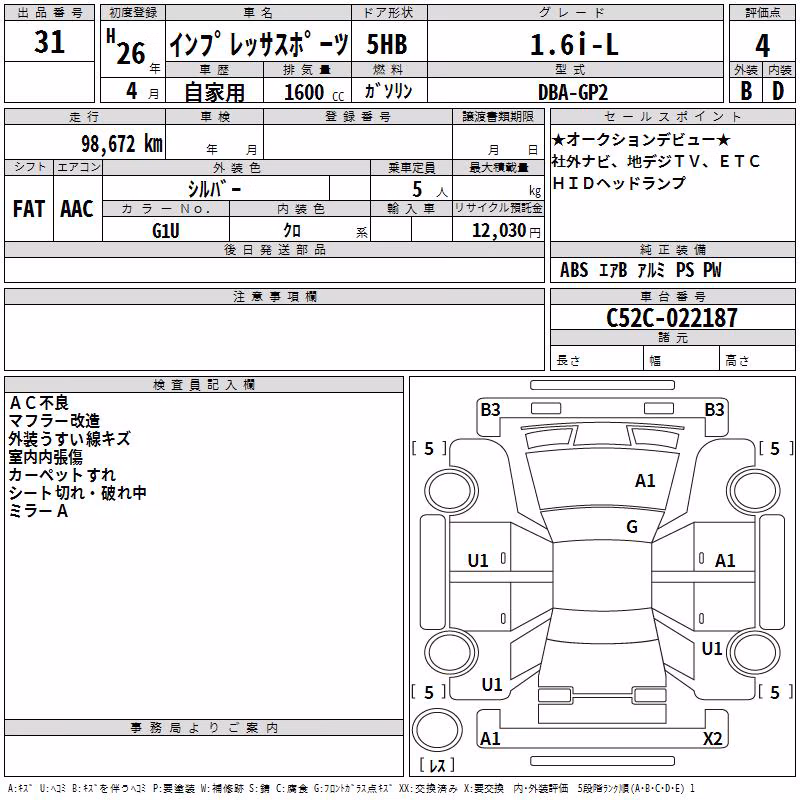 SUBARU IMPREZA
