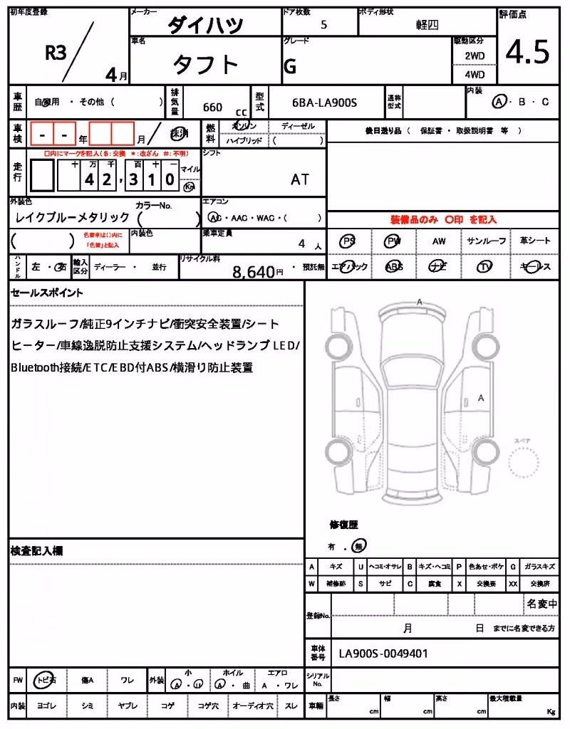 DAIHATSU TAFT