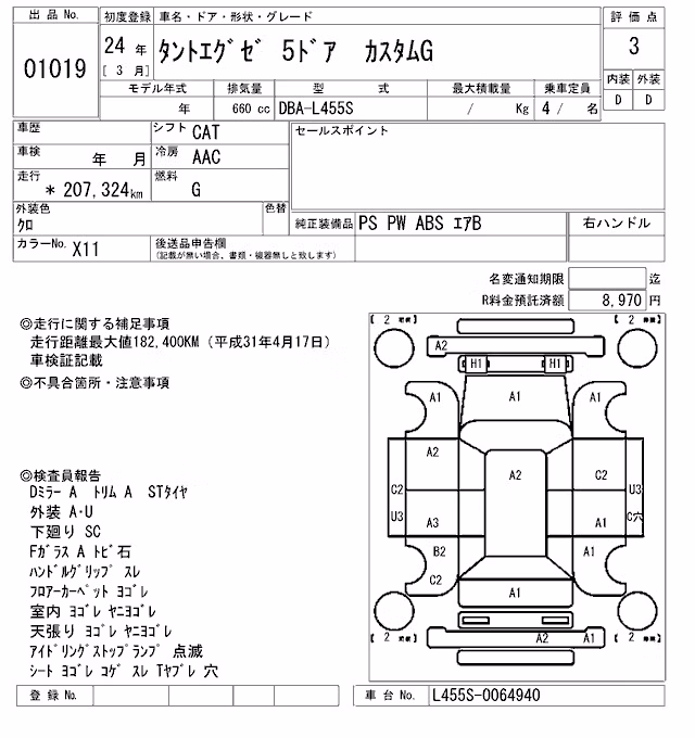 DAIHATSU TANTO EXE