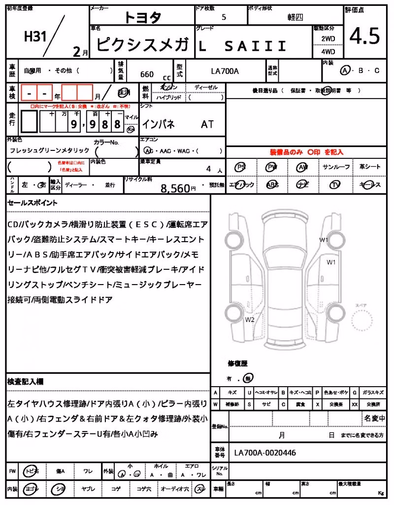 TOYOTA PIXIS MEGA