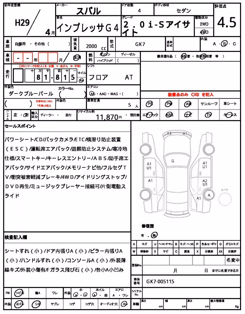 SUBARU IMPREZA