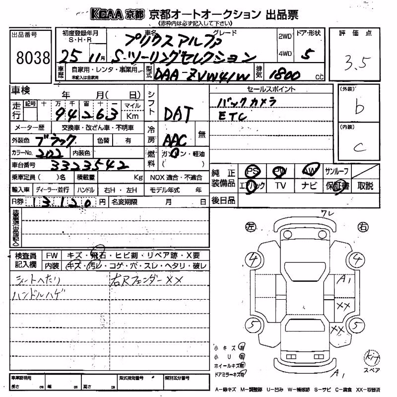 TOYOTA PRIUS ALPHA