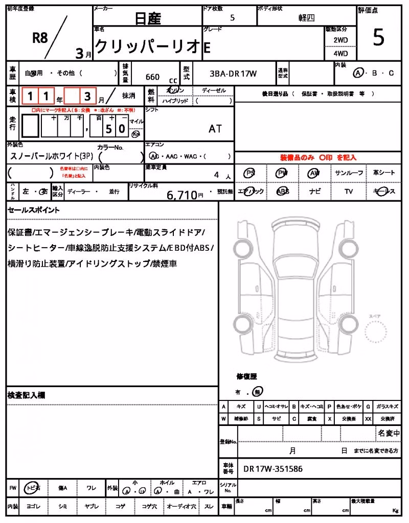 NISSAN NV100 CLIPPER