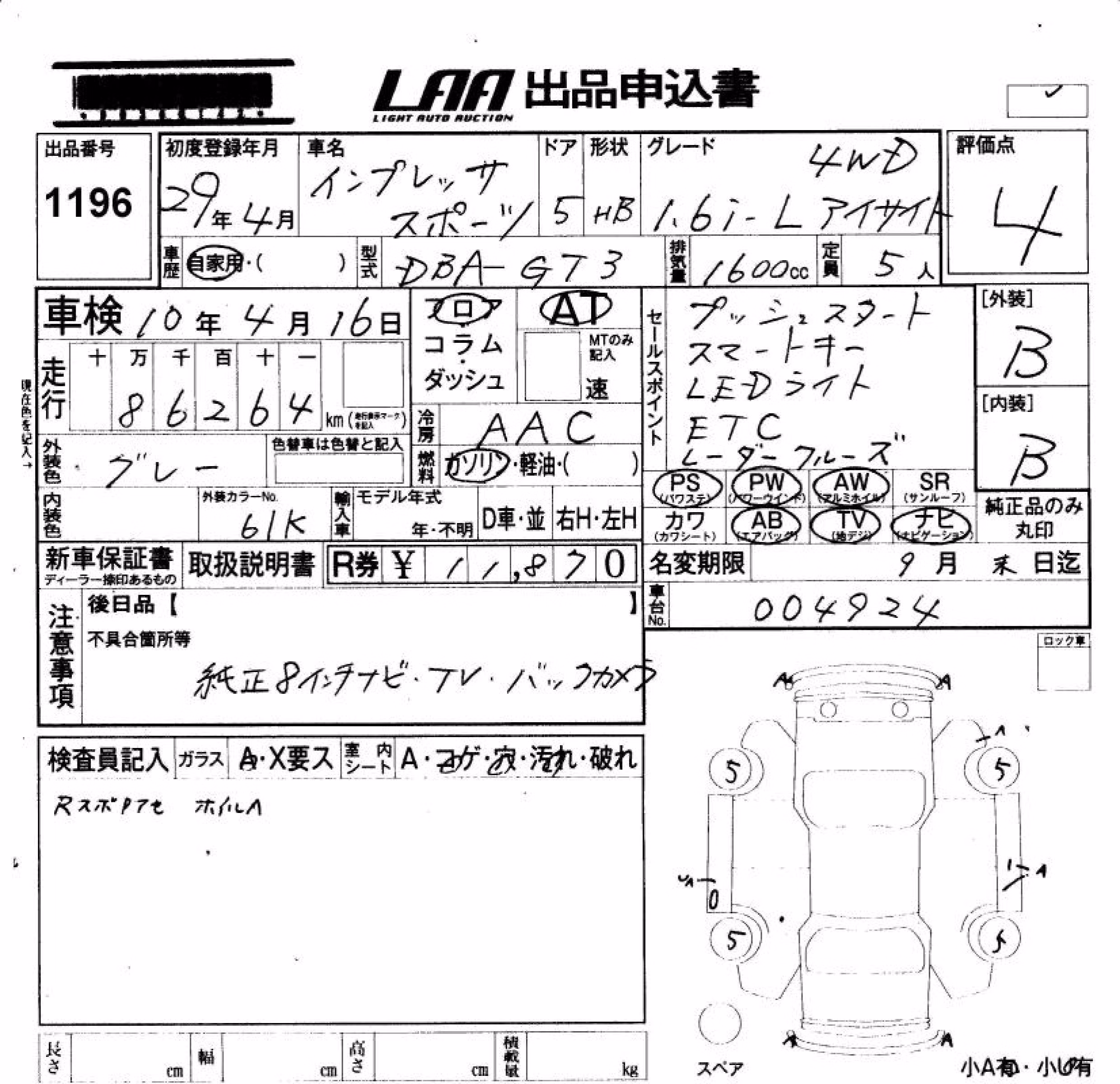 SUBARU XV