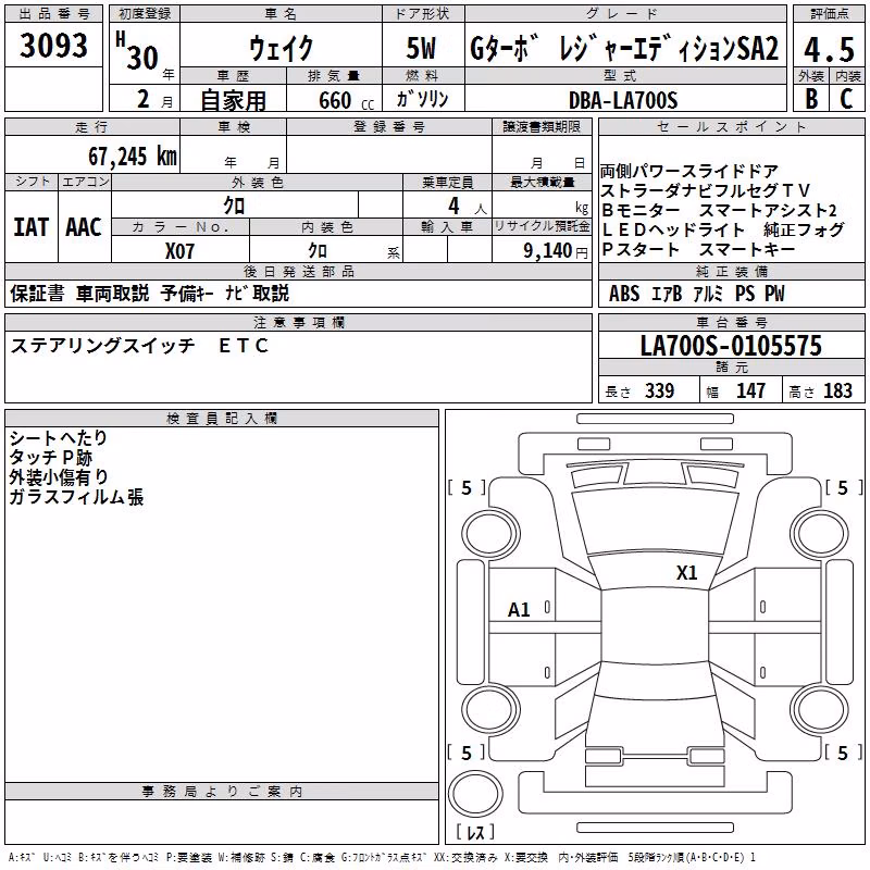 DAIHATSU WAKE