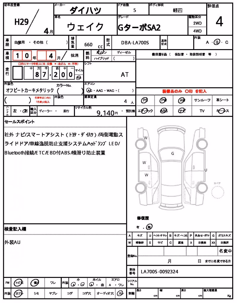 DAIHATSU WAKE