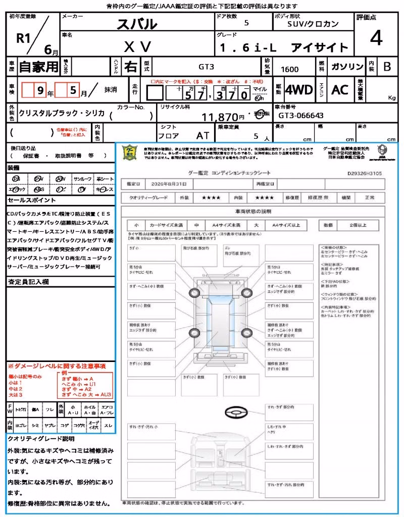 SUBARU XV