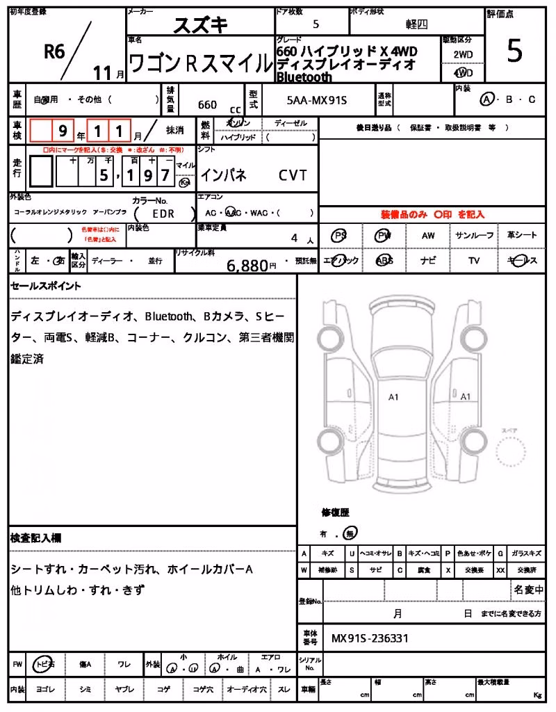 SUZUKI WAGON R SMILE