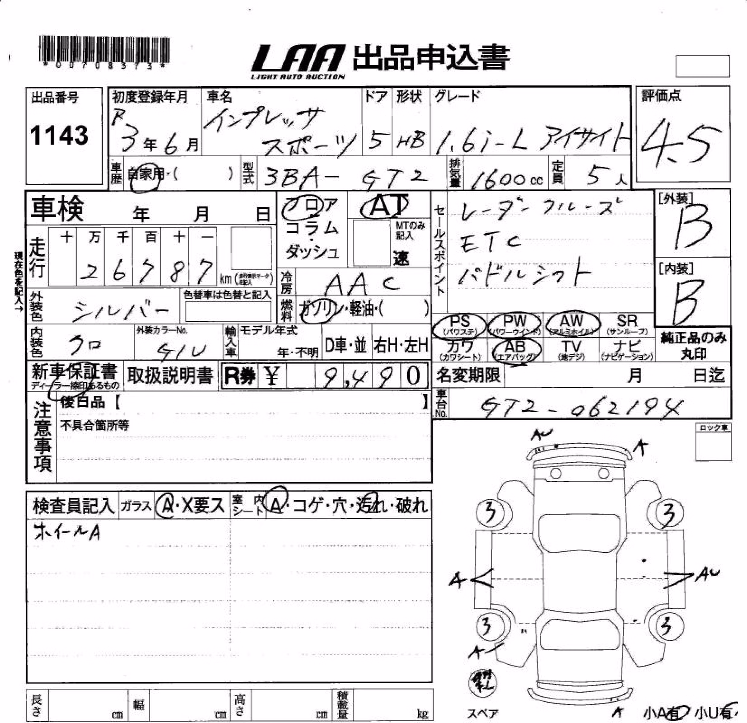 SUBARU IMPREZA
