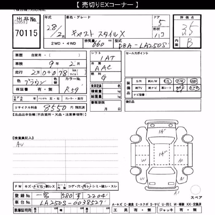 DAIHATSU CAST