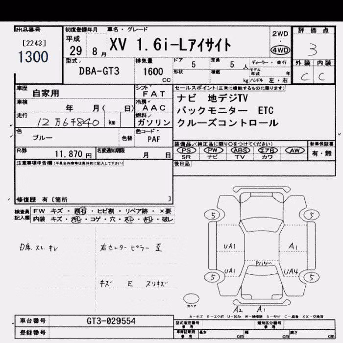 SUBARU XV