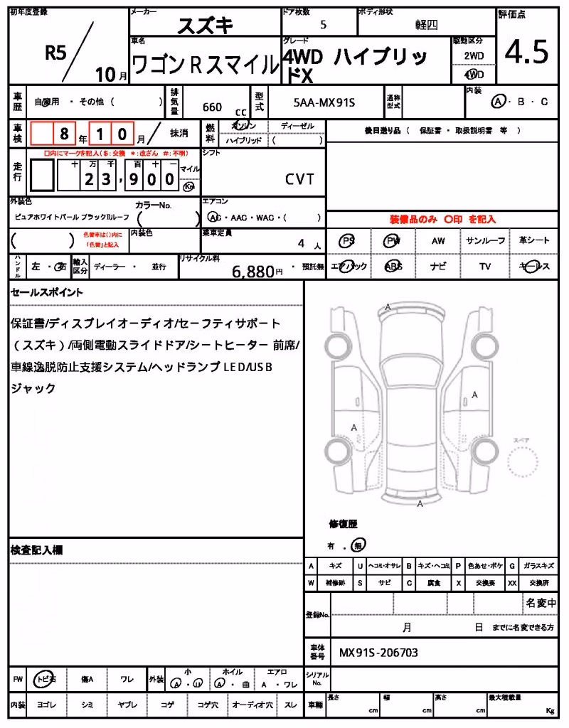 SUZUKI WAGON R SMILE