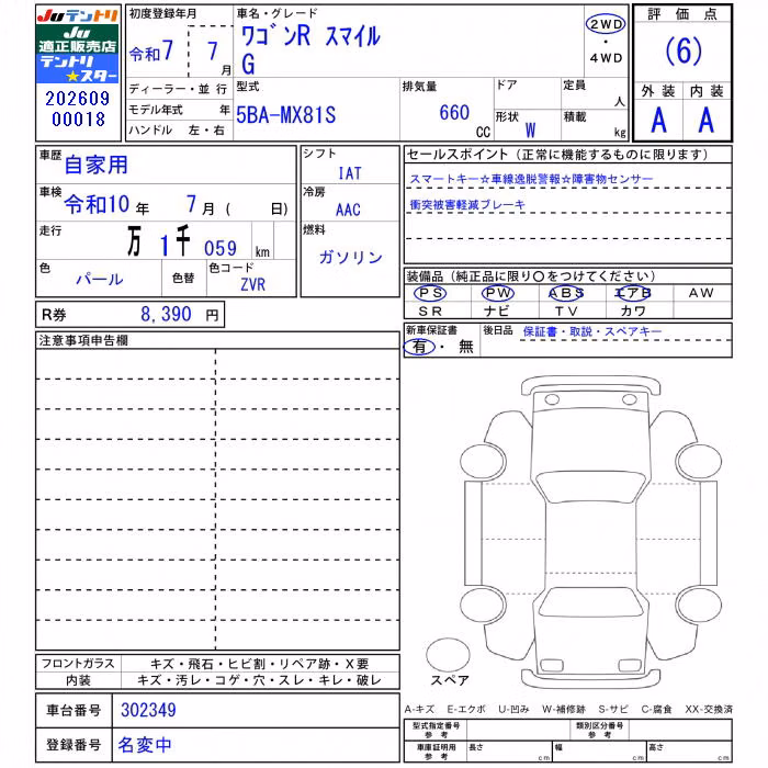 SUZUKI WAGON R SMILE